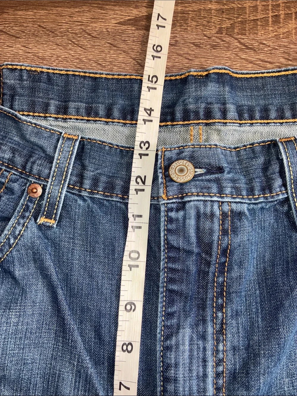 Levi’s 38x32 Used Men's Blue Denim 527 Jeans
